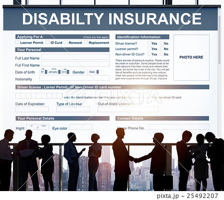 Disability Insurance Form Contract Concept 25492207
