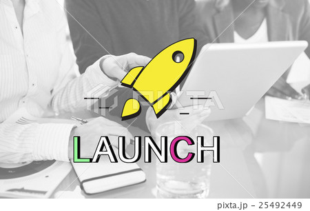 Innovation Launch Successful New Start Graphic Concept 25492449