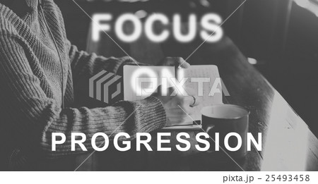 Focus On Aim Concentrate Target Determine Concept 25493458