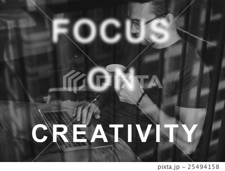 Focus On Aim Concentrate Target Determine Concept 25494158