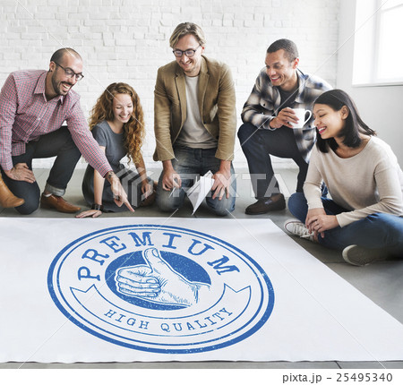 High Quality Guarantee Badge Logo Premium Concept 25495340