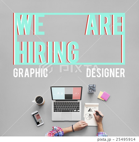 We are Hiring Job Applicaion Creative Occupation Designer Concept 25495914