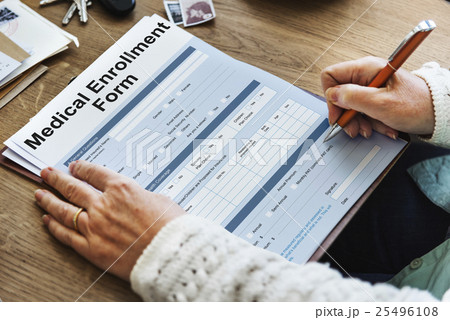 Medical Enrollment Form Document Medicare Concept 25496108