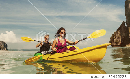 Kayak Activity Leisure Exercise Toursim Vacation Concept 25496223