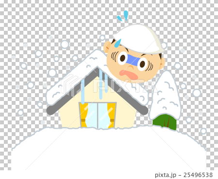 Disaster prevention boys with heavy snow and houses and trees Disaster prevention boys with heavy snow and houses and trees 25496538