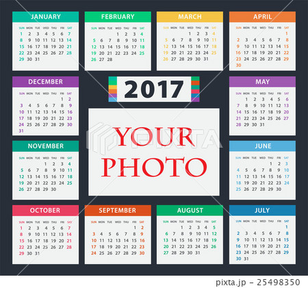 Calendar for 2017 Calendar for 2017 25498350