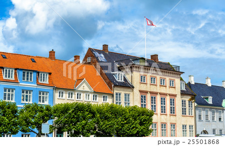 Buildings in the old town of Helsingor - Denmark 25501868