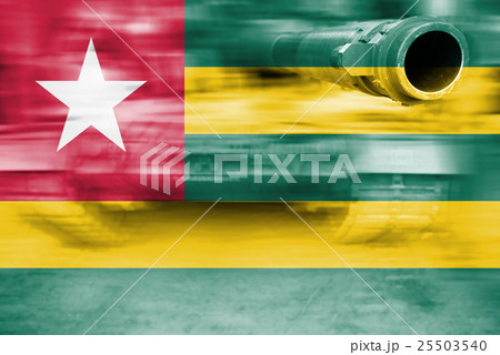 motion blur tank with Togo flag motion blur tank with Togo flag 25503540
