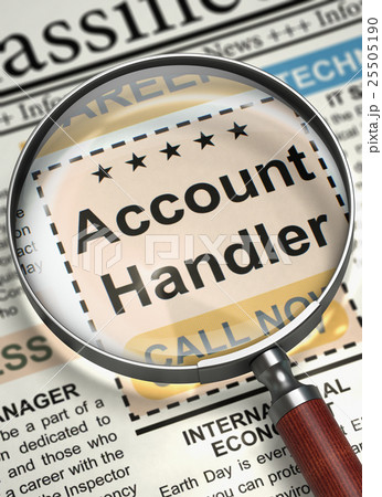 Account Handler Wanted. 3D. Account Handler Wanted. 3D. 25505190