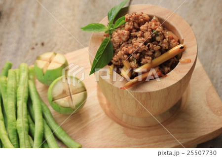 spicy minced pork 25507730