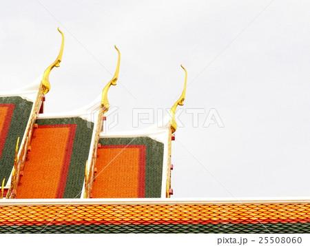 roof detail of Thai buddhism temple architecture roof detail of Thai buddhism temple architecture 25508060