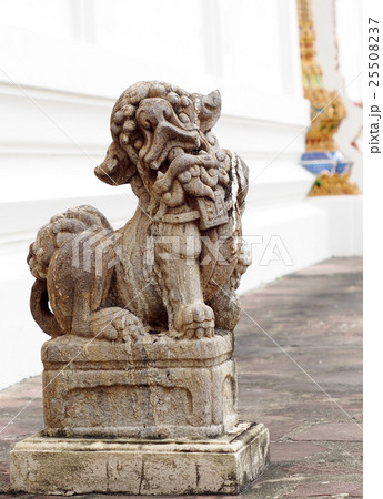 close up of fantasy myths stone animal lion figure 25508237