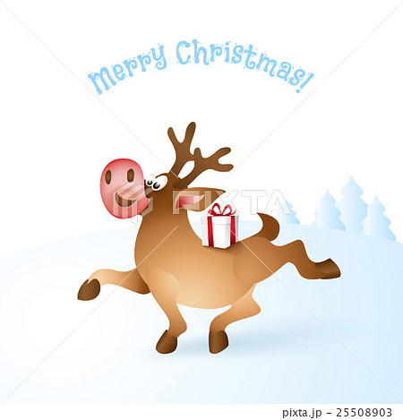 Christmas reindeer vector illustration 25508903