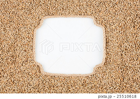 Figured frame made of rope with rye grains Figured frame made of rope with rye grains 25510618