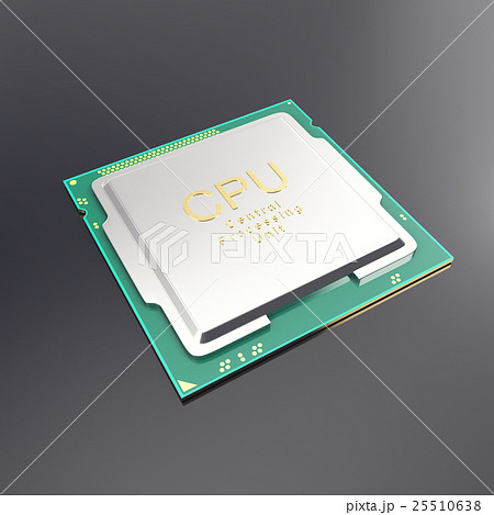3d illustration central processor unit, CPU 25510638