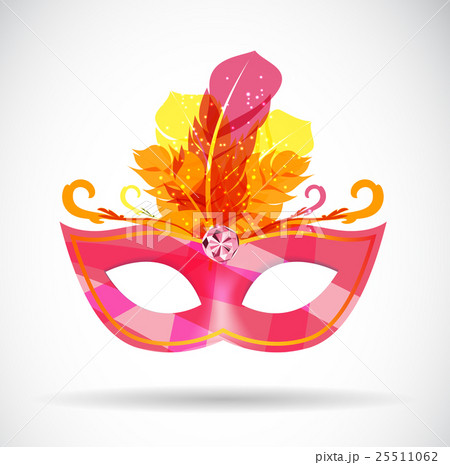 Masquerade Carnival Mask Icon Vector Illustrationのイラスト素材