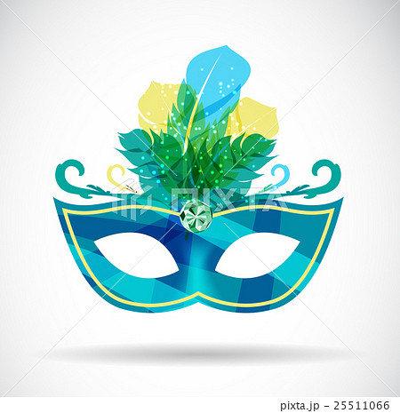 Masquerade Carnival Mask Icon Vector Illustration 25511066