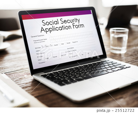 Social Security Application Form Insurance Pension Concept 25512722