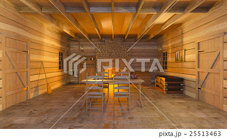 山小屋のイラスト素材
