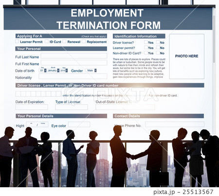 Employment Termination Form Contract Concept 25513567