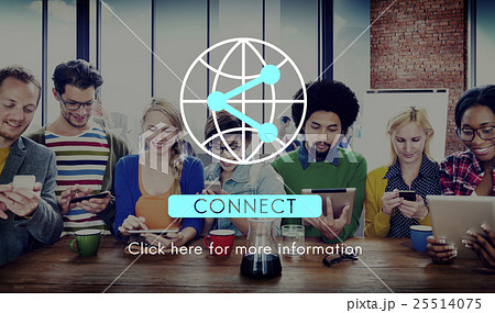 Connection Internet Communication Network Sharing Concept Connection Internet Communication Network Sharing Concept 25514075