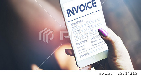 Invoice Billing Information Form Graphic Concept 25514215
