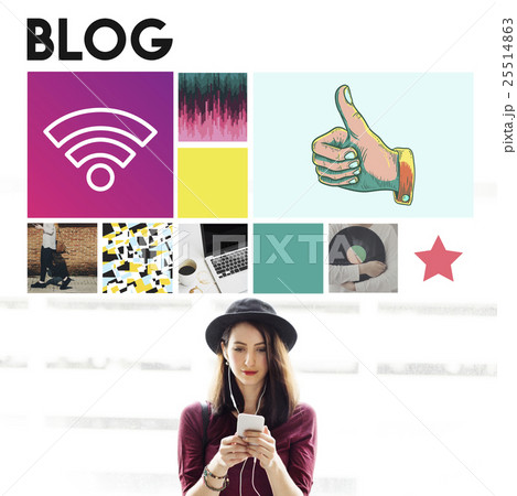 Blog Content Internet Post Site Social Story Web Concept 25514863