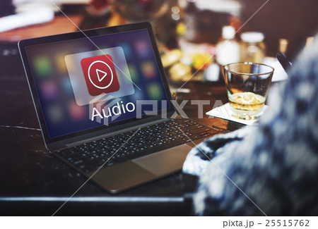 Digital Music Streaming Multimedia Entertainment Online Concept Digital Music Streaming Multimedia Entertainment Online Concept 25515762