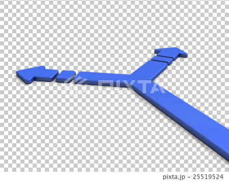 岐路を表すアブストラクト3DCGイラスト 岐路を表すアブストラクト3DCGイラスト 25519524