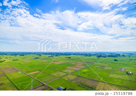 東金市付近を空撮 25519786