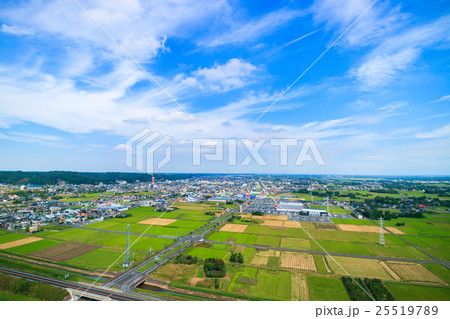 東金市付近を空撮 東金市付近を空撮 25519789