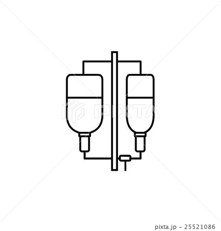 Intravenous infusion icon, outline style 25521086