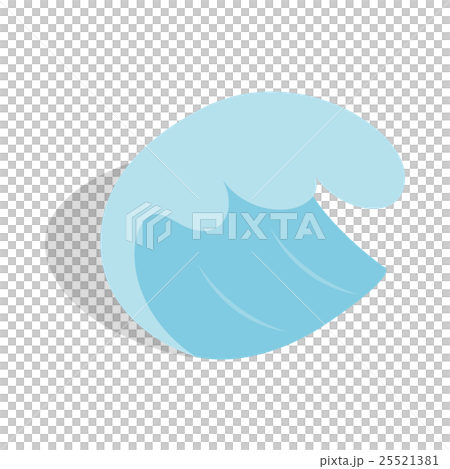 Sea or ocean wave icon, isometric 3d style Sea or ocean wave icon, isometric 3d style 25521381