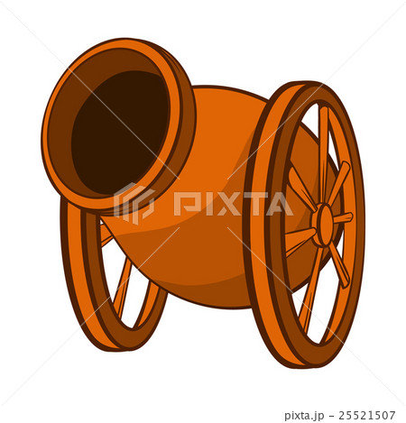 Medieval cannon icon, cartoon style Medieval cannon icon, cartoon style 25521507
