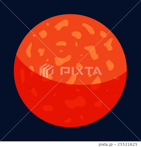 Mercury planet icon, cartoon style 25521625