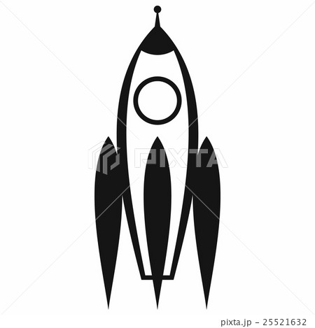 Rocket icon, simple style 25521632