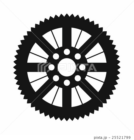 Sprocket from bike icon, simple style 25521799