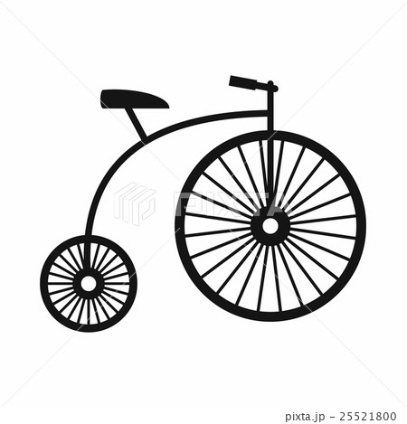 Penny-farthing icon, simple style 25521800