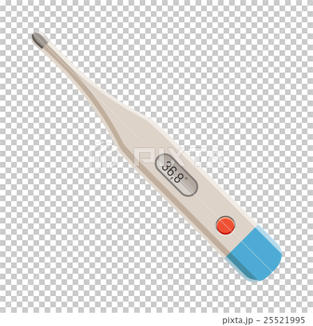 Electronic thermometer icon, cartoon style 25521995