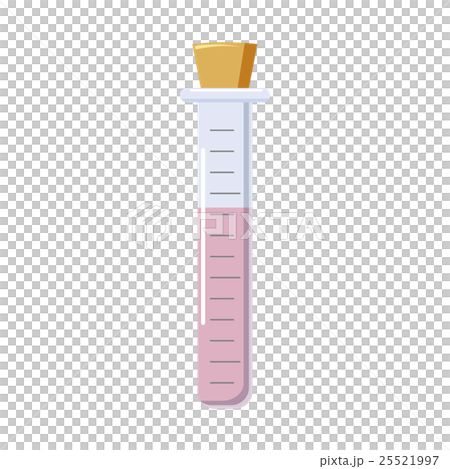 Test tube icon in cartoon style 25521997