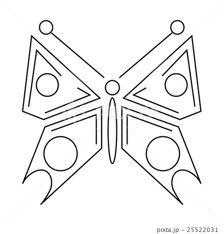 Butterfly icon, outline style 25522031
