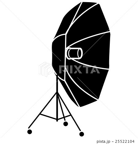Studio flash with umbrella icon in simple style Studio flash with umbrella icon in simple style 25522104