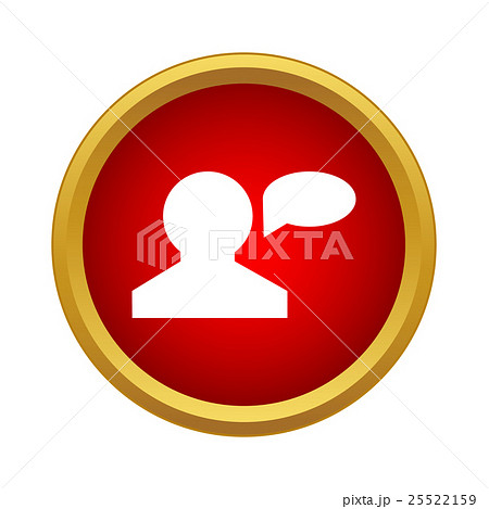 Talk icon, simple style 25522159