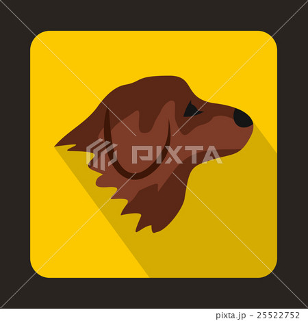 Retriever dog icon, flat style Retriever dog icon, flat style 25522752