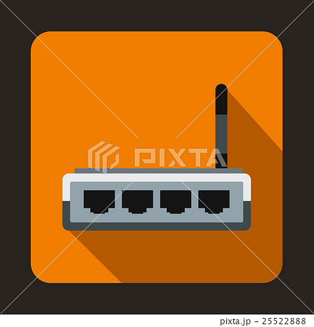 Router icon in flat style 25522888