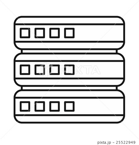 Database icon, outline style 25522949