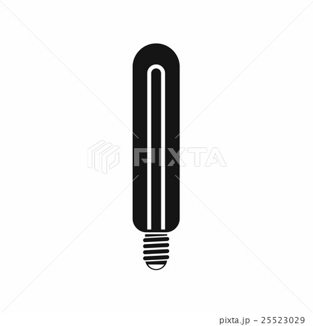 Tubular bulb icon, simple style 25523029