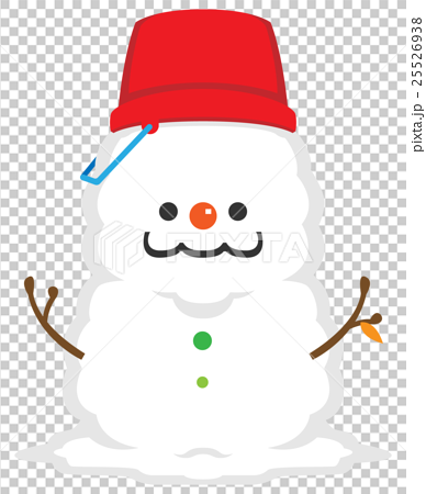 Fluffy snowman - Stock Illustration [25526938] - PIXTA