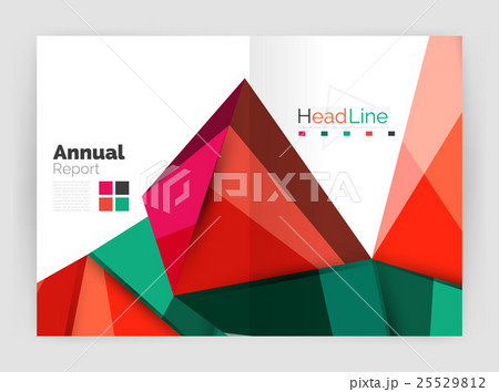 Geometric triangle business brochure template Geometric triangle business brochure template 25529812