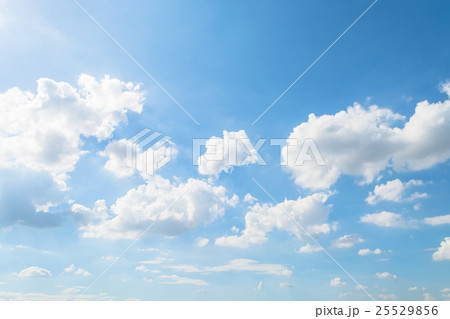 Sky and clouds white soft in the vast blue sky 25529856